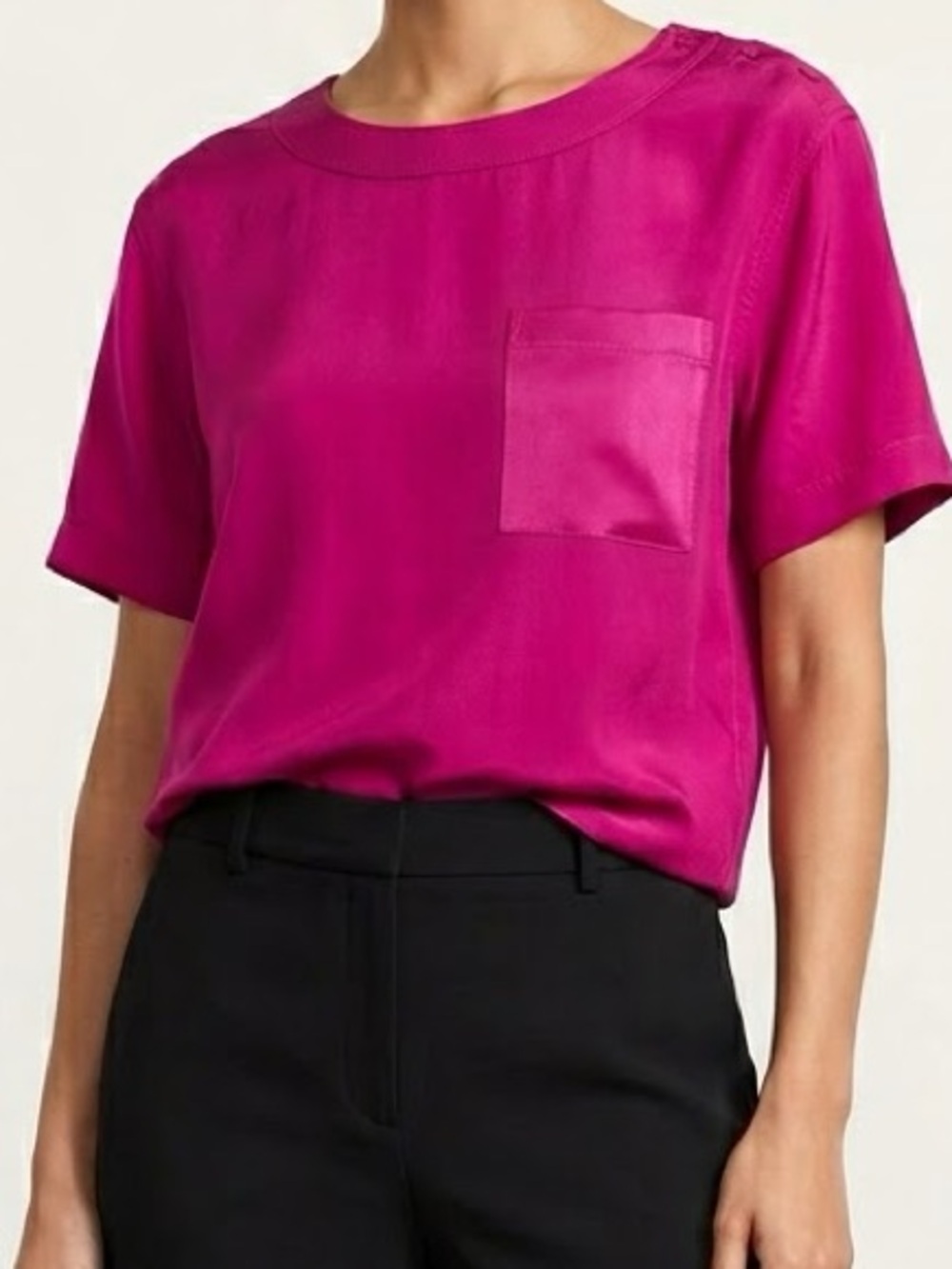 Anna And Frank Short Sleeve Silk Top